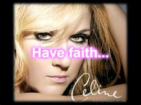 celine dion faith.